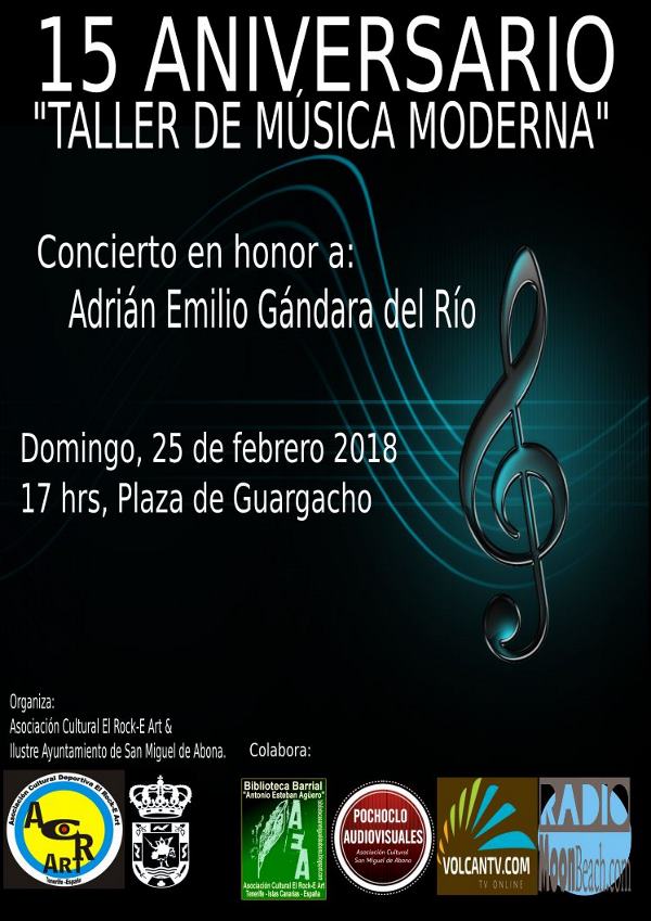 Concierto en honor a Adrián Emilio Gándara en el “15 Aniversario del Taller de Música Moderna