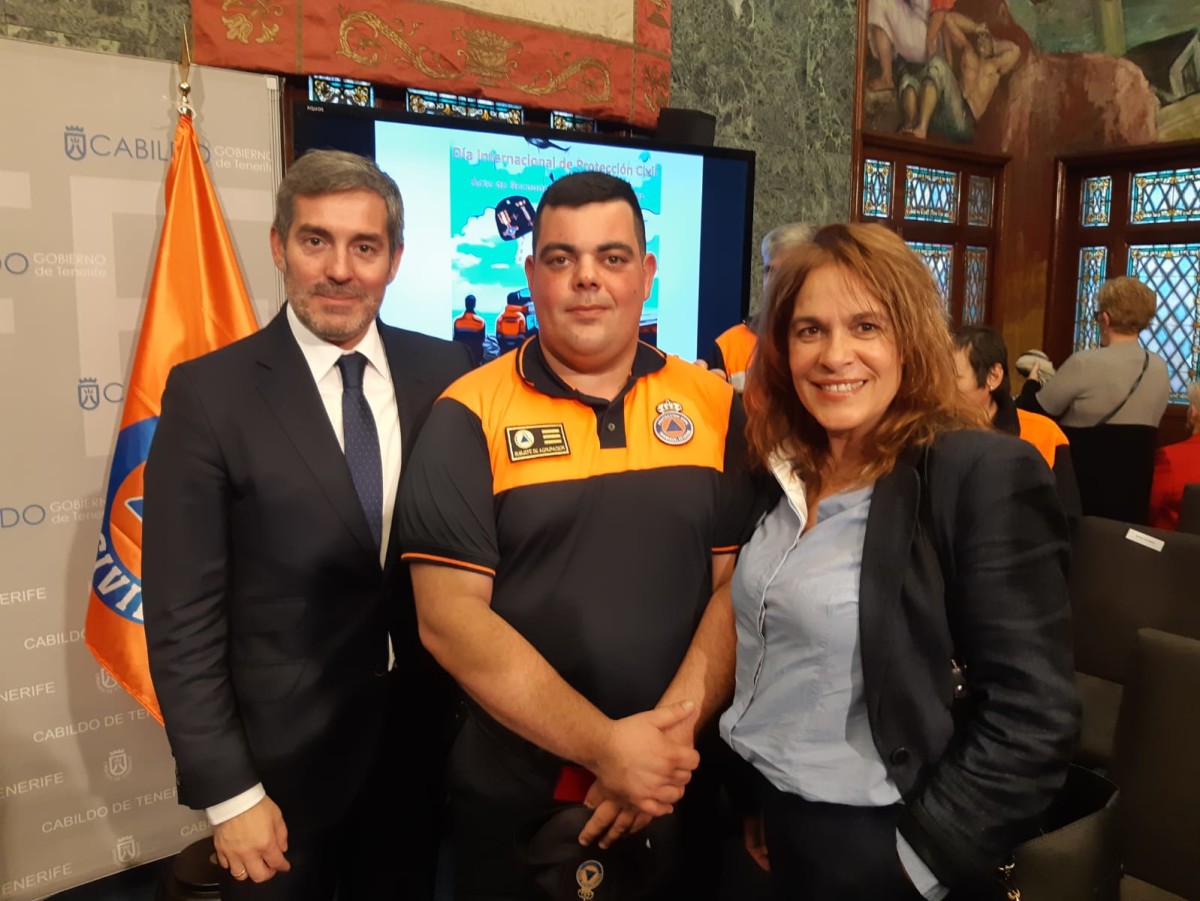 Protección Civil de Canarias reconoce la labor del subjefe de San Miguel de Abona, Francisco Trujillo