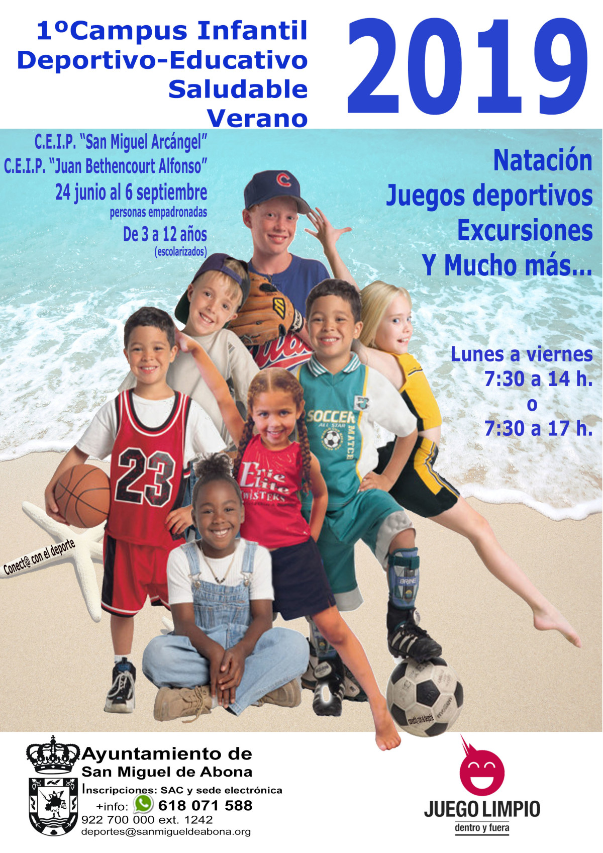El Ayuntamiento de San Miguel de Abona organiza una nueva edición de su Campamento Infantil de Verano