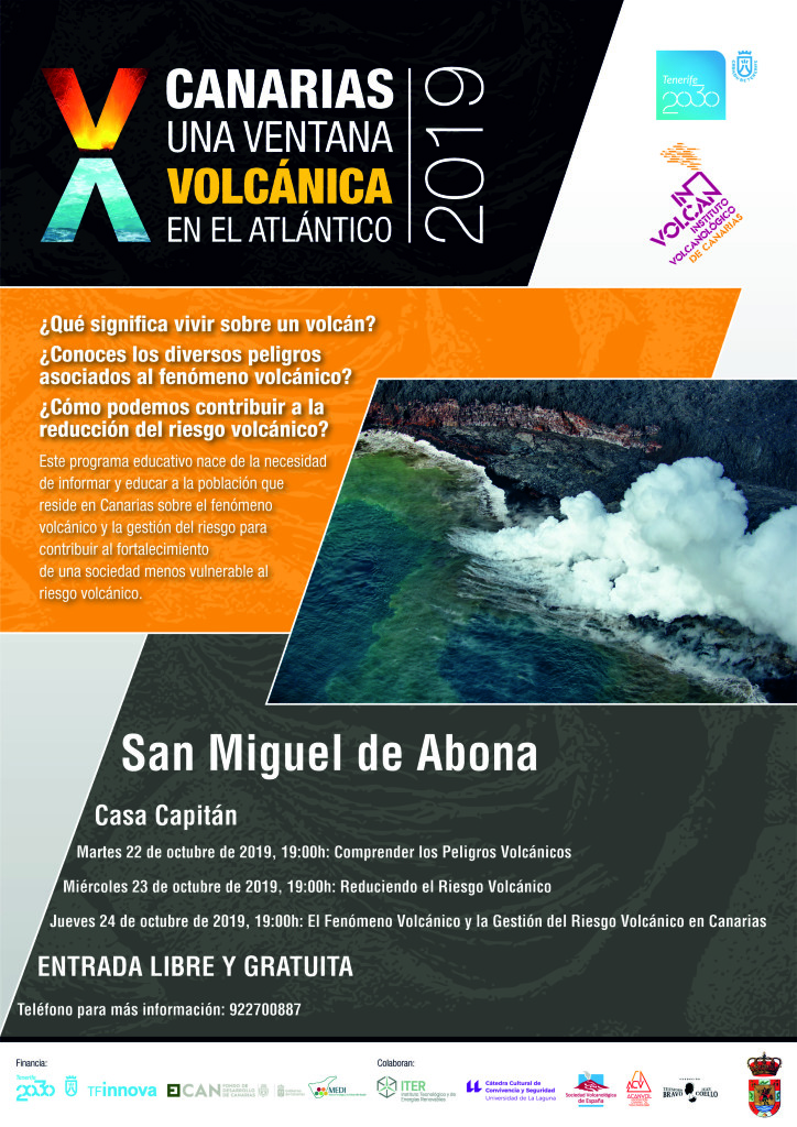 Cartel Canarias una Ventana Volcanica_SANMIGUELDEABONA_2019