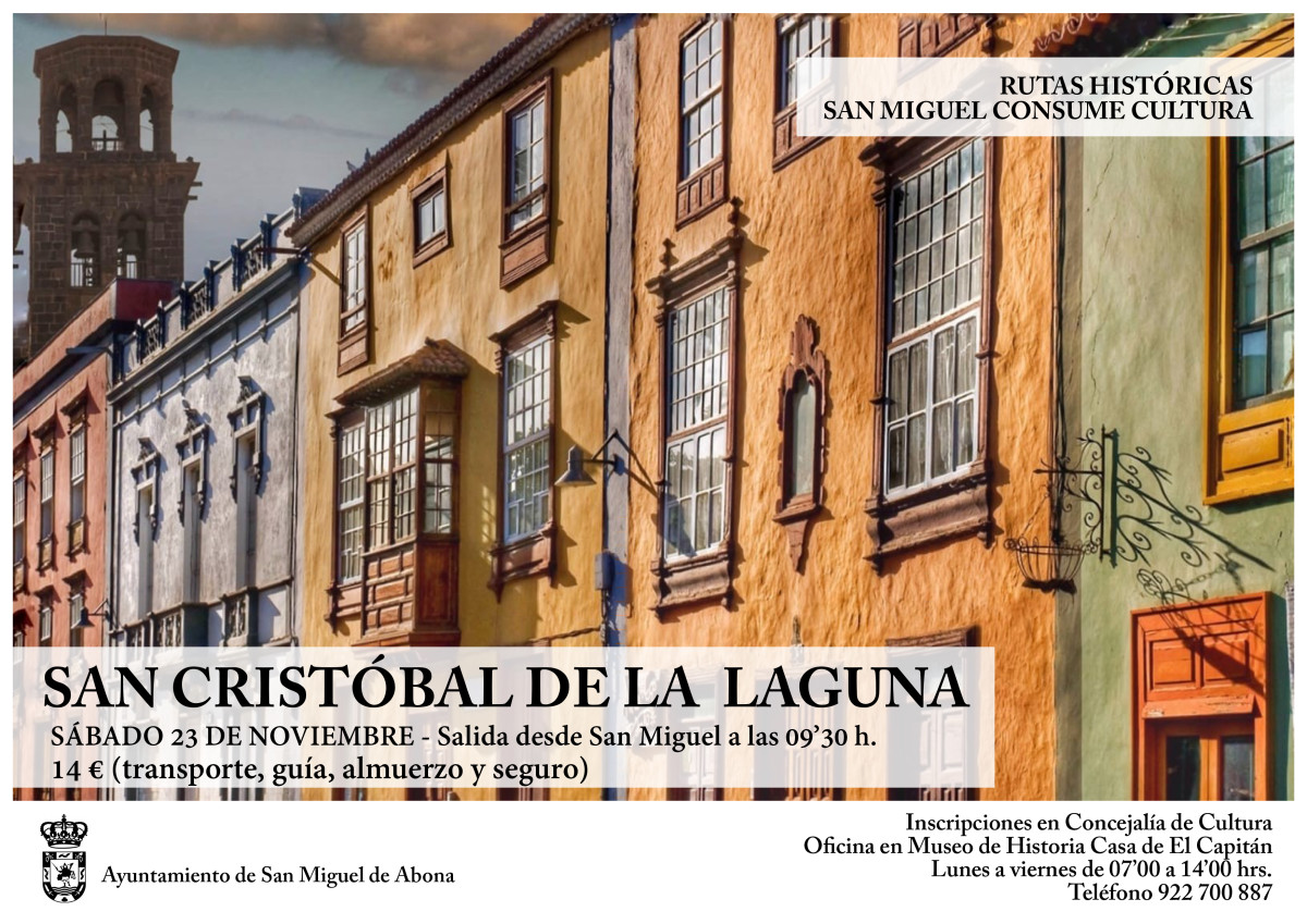 Visita a La Laguna. Nueva cita del programa de Rutas Históricas que oferta San Miguel