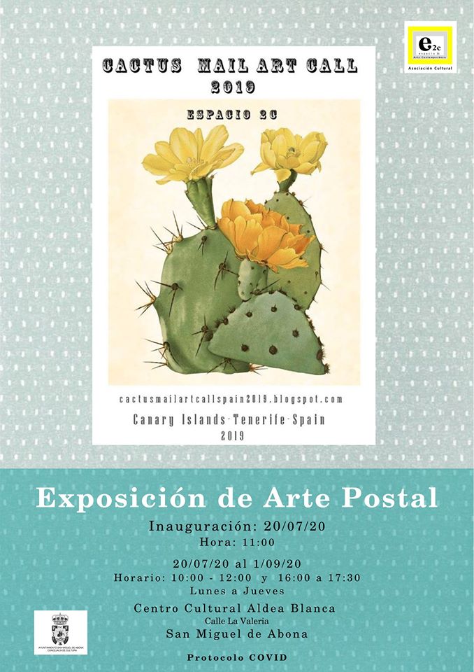 El Centro Cultural de Aldea Blanca alberga la exposición internacional de arte postal “CACTUS”