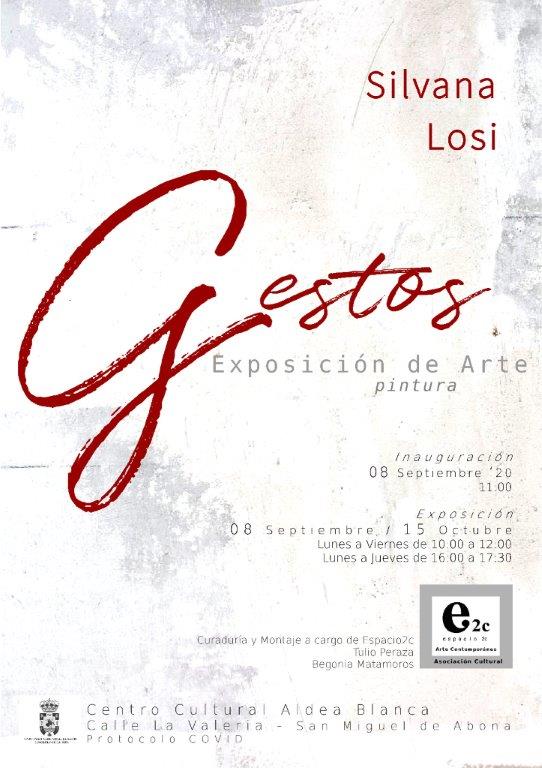 El Centro Cultural Aldea Blanca acoge la exposición de pintura “Gestos”, de Silvana Losi