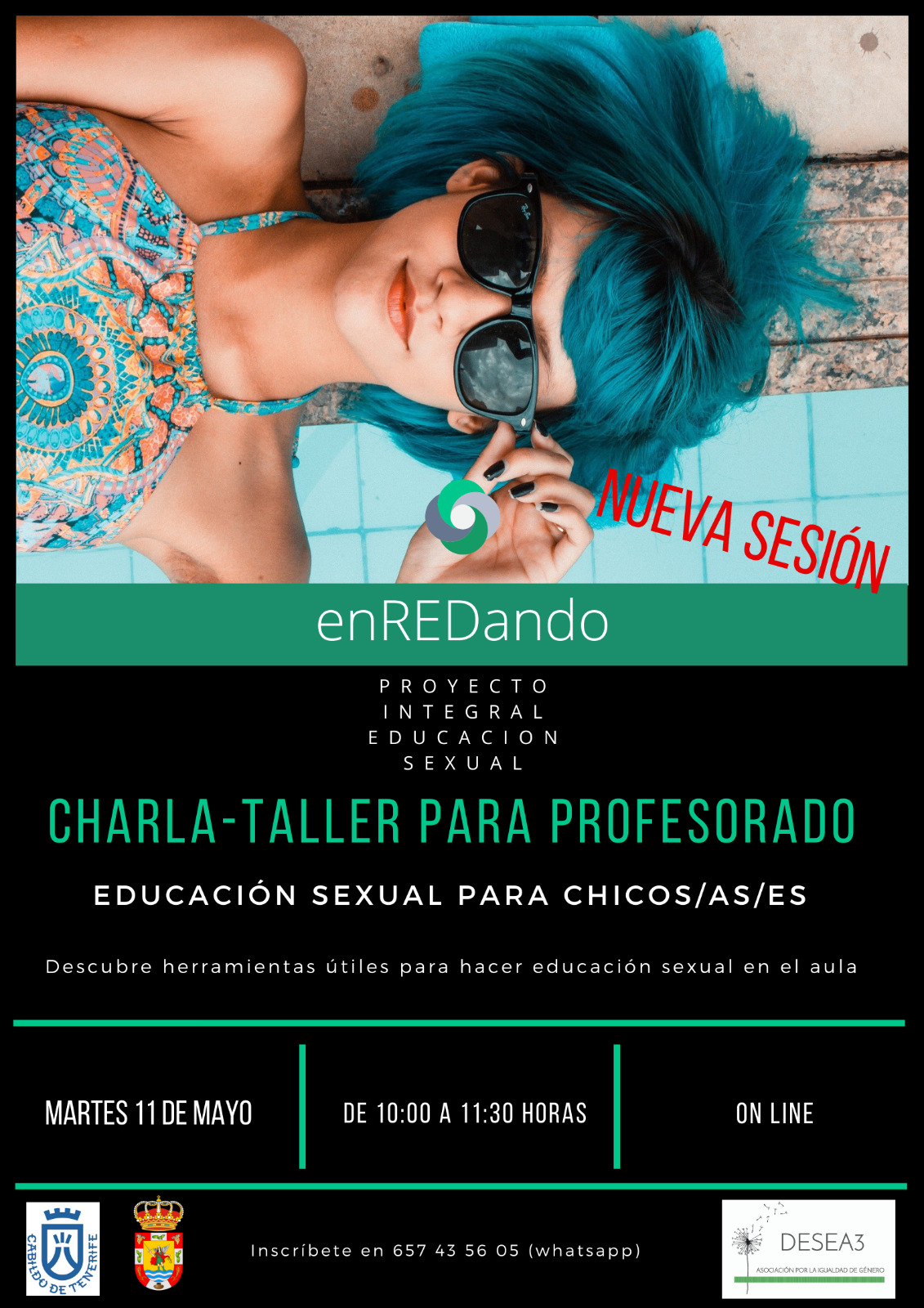 Educación sexual para jóvenes, nueva charla – taller del proyecto EnREDando que estará enfocada al profesorado