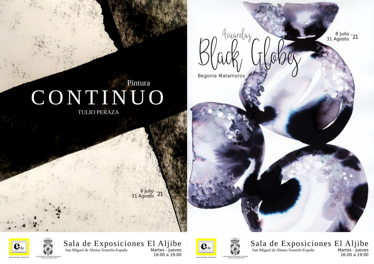 Exposición “Continuo-Pinturas” y “Black Globes-Acuarelas”