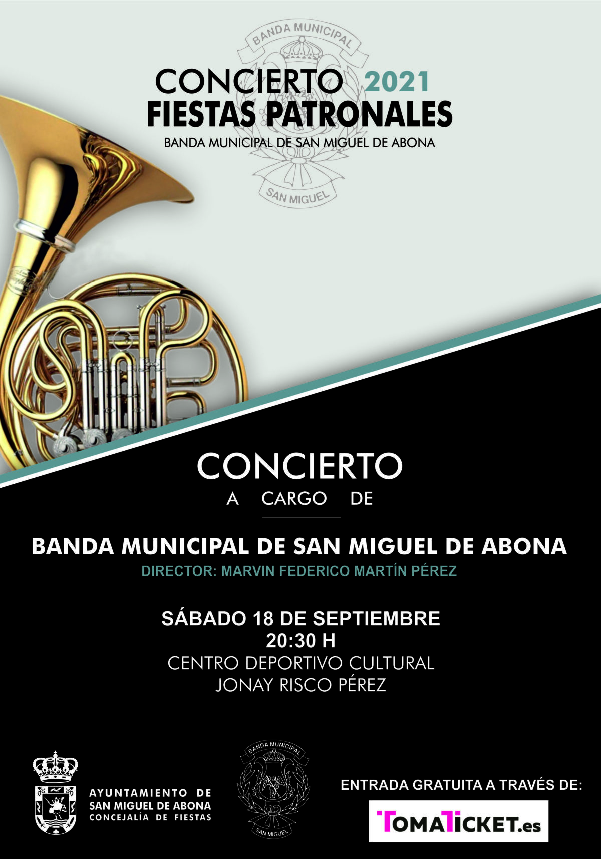 Concierto de la Banda de Música de San Miguel de Abona dentro de sus Fiestas Patronales