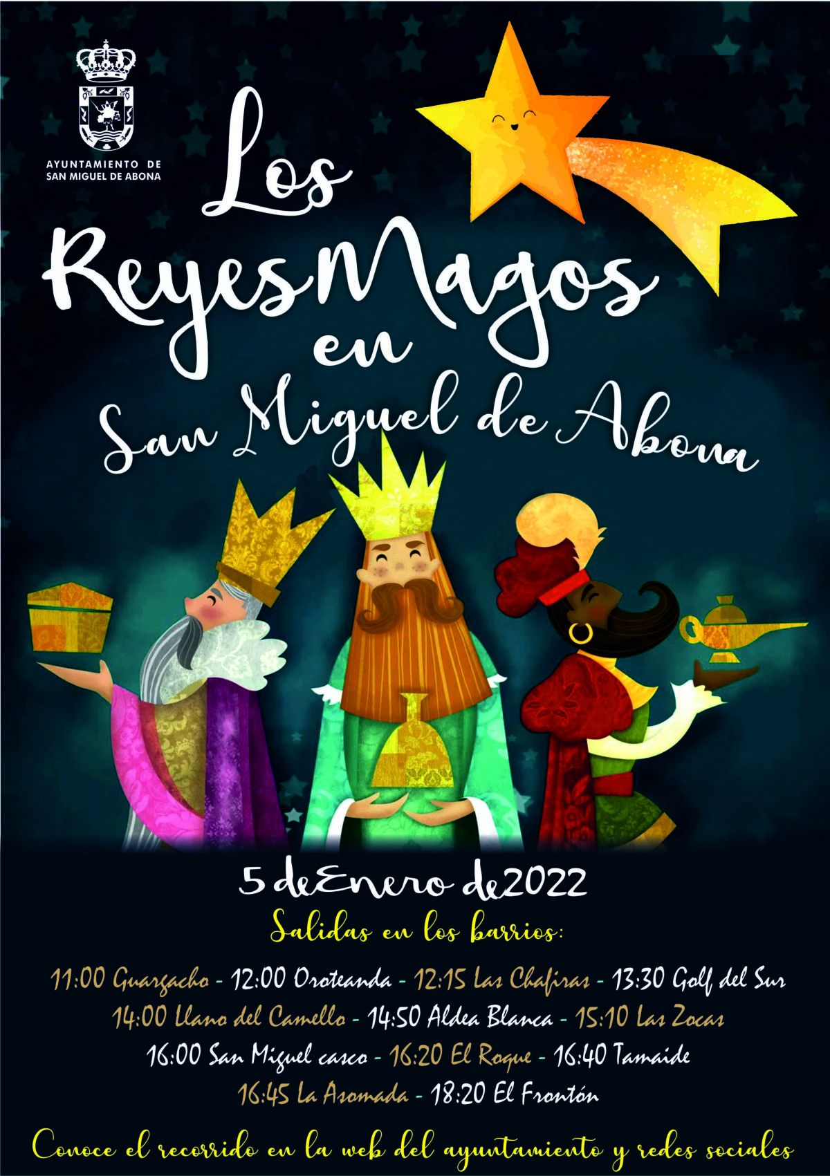 Los Reyes Magos recorrerán todos los barrios de San Miguel de Abona