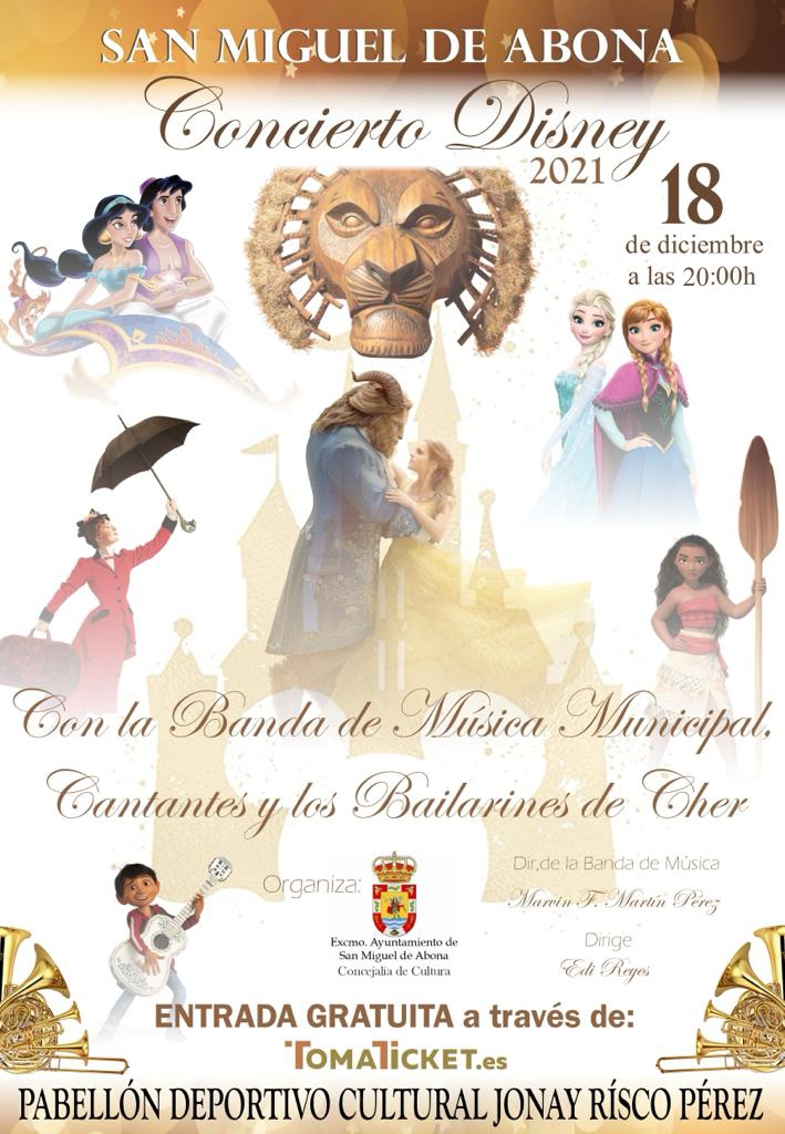 La Banda Municipal de San Miguel celebra la Navidad con Disney