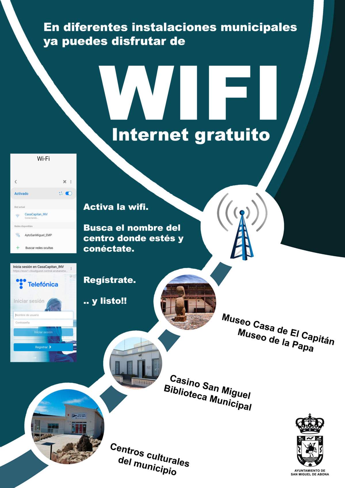 El Ayuntamiento instala puntos de acceso gratuito a internet en diferentes recursos municipales